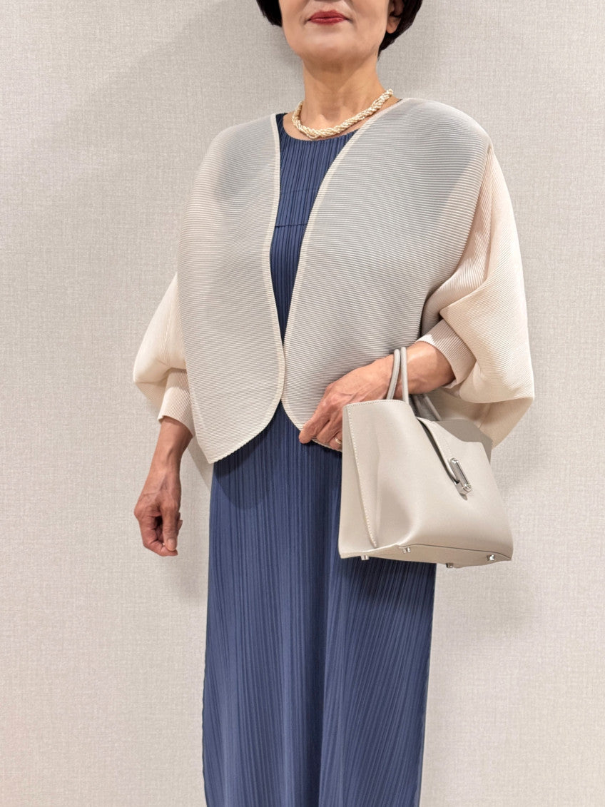 🤍 [99까지 가능] 라운드 플리츠 루즈핏 소매 볼륨 가디건 🤍 Round Pleated Volume Sleeve Bolero Cardigan