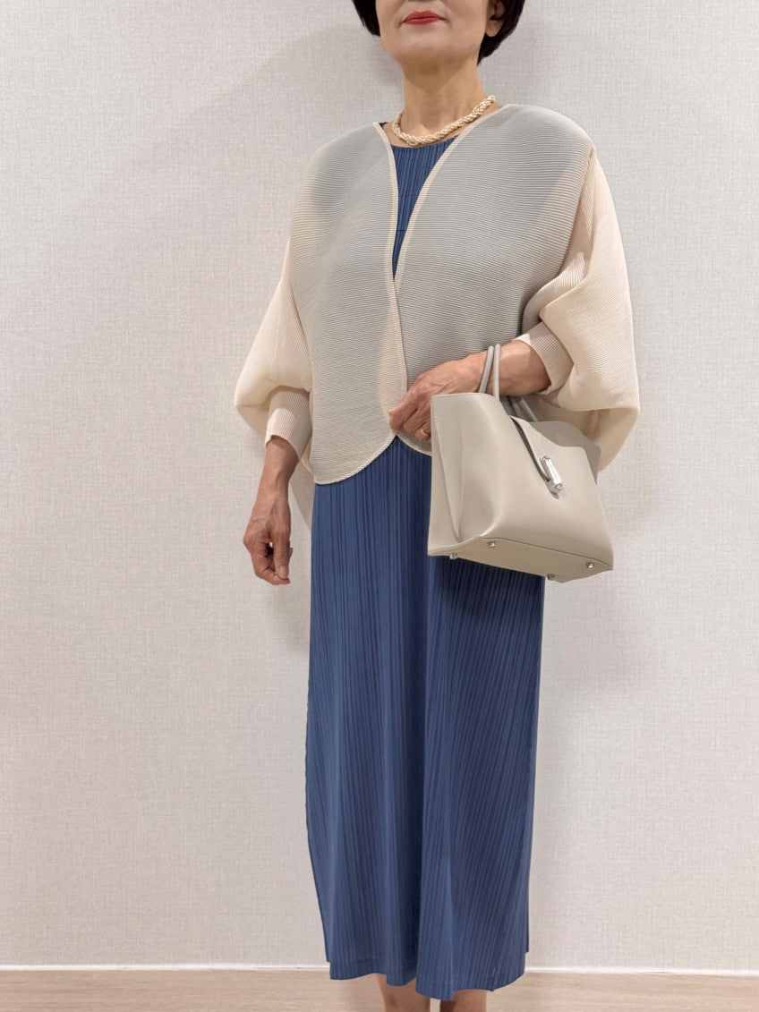 🤍 [99까지 가능] 라운드 플리츠 루즈핏 소매 볼륨 가디건 🤍 Round Pleated Volume Sleeve Bolero Cardigan