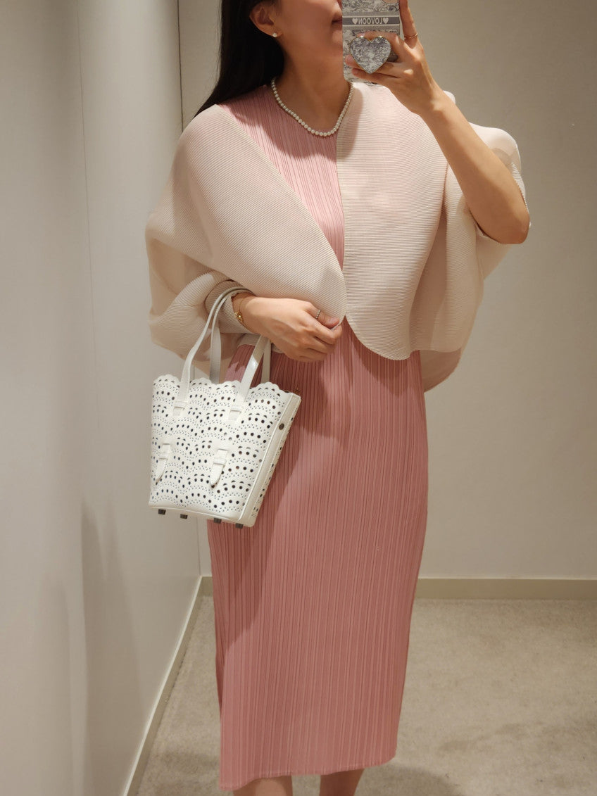 🤍 [99까지 가능] 라운드 플리츠 루즈핏 소매 볼륨 가디건 🤍 Round Pleated Volume Sleeve Bolero Cardigan