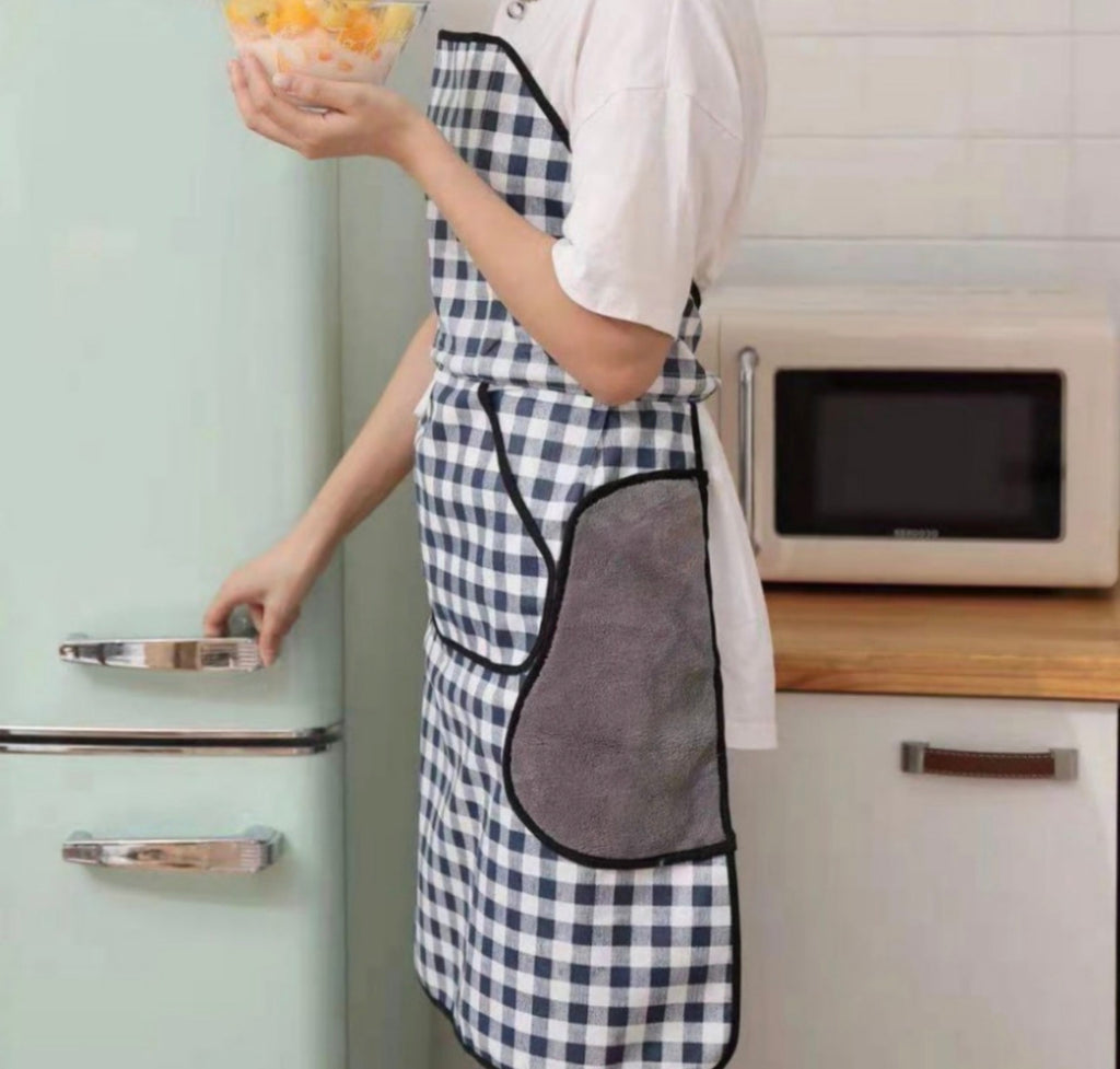 🇰🇷🔥최화정 끈 없는 와이어 방수 앞치마 / No-Tie Wire Apron (Water-Resistant)