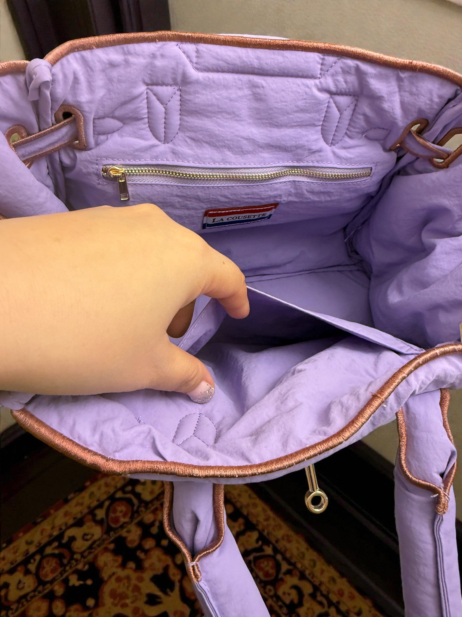 [재고1개가능][소수물량] [패딩 백] 일본 스트릿 명품 느낌 겨울 패딩 백 Japanese laco***  Padded Bag