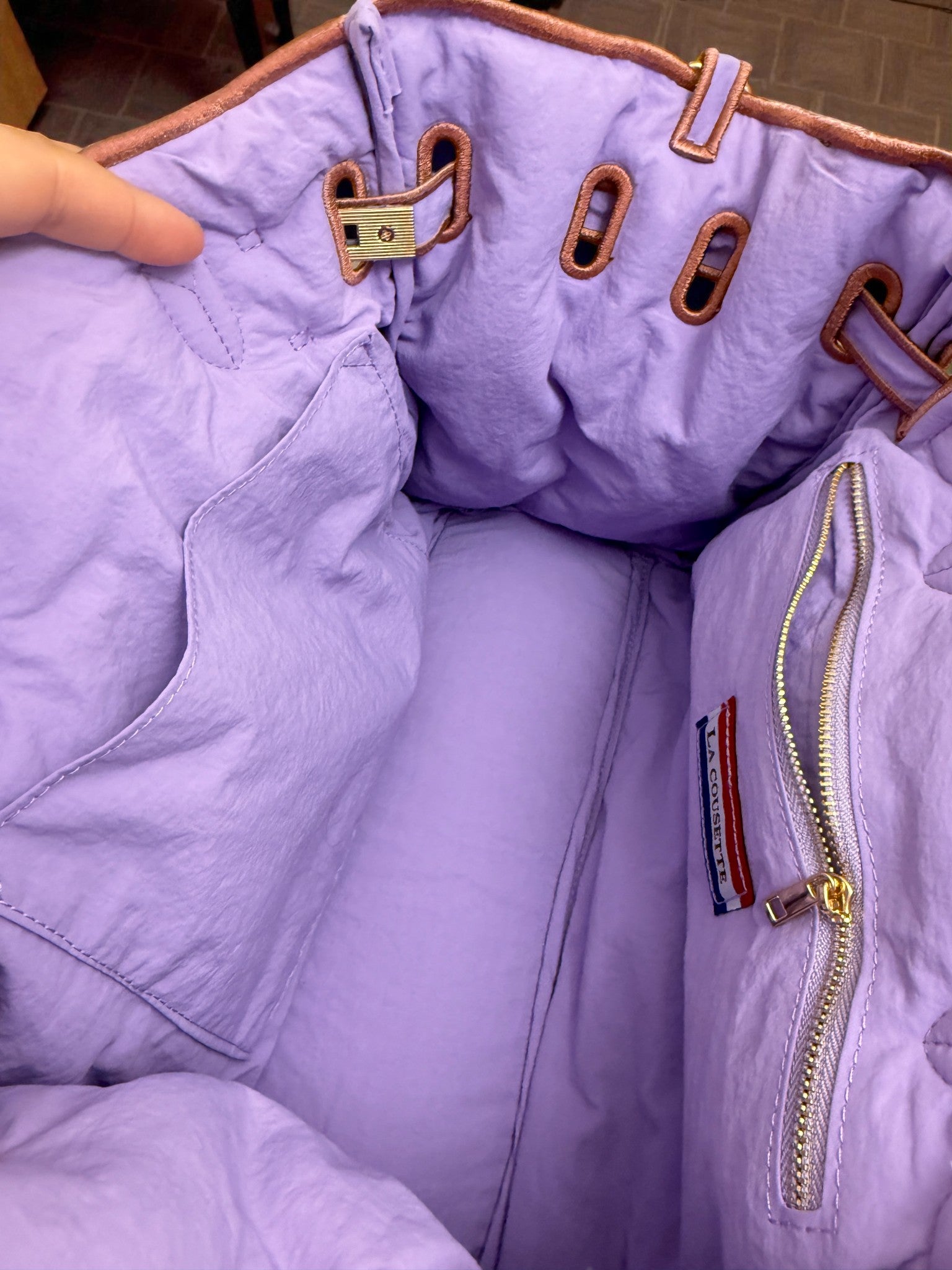 [재고1개가능][소수물량] [패딩 백] 일본 스트릿 명품 느낌 겨울 패딩 백 Japanese laco***  Padded Bag