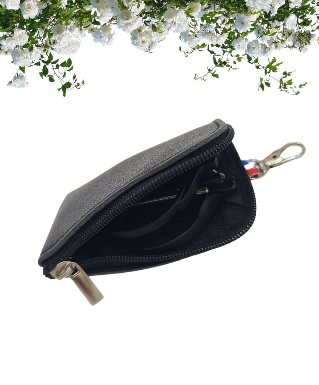 🥸[드디어 미국 상륙] [접이식 돋보기 +1.0]접이식 휴대용 원형 돋보기 안경 + 파우치 세트(Black Only) |  Foldable Reading Glasses +1.0 with Case