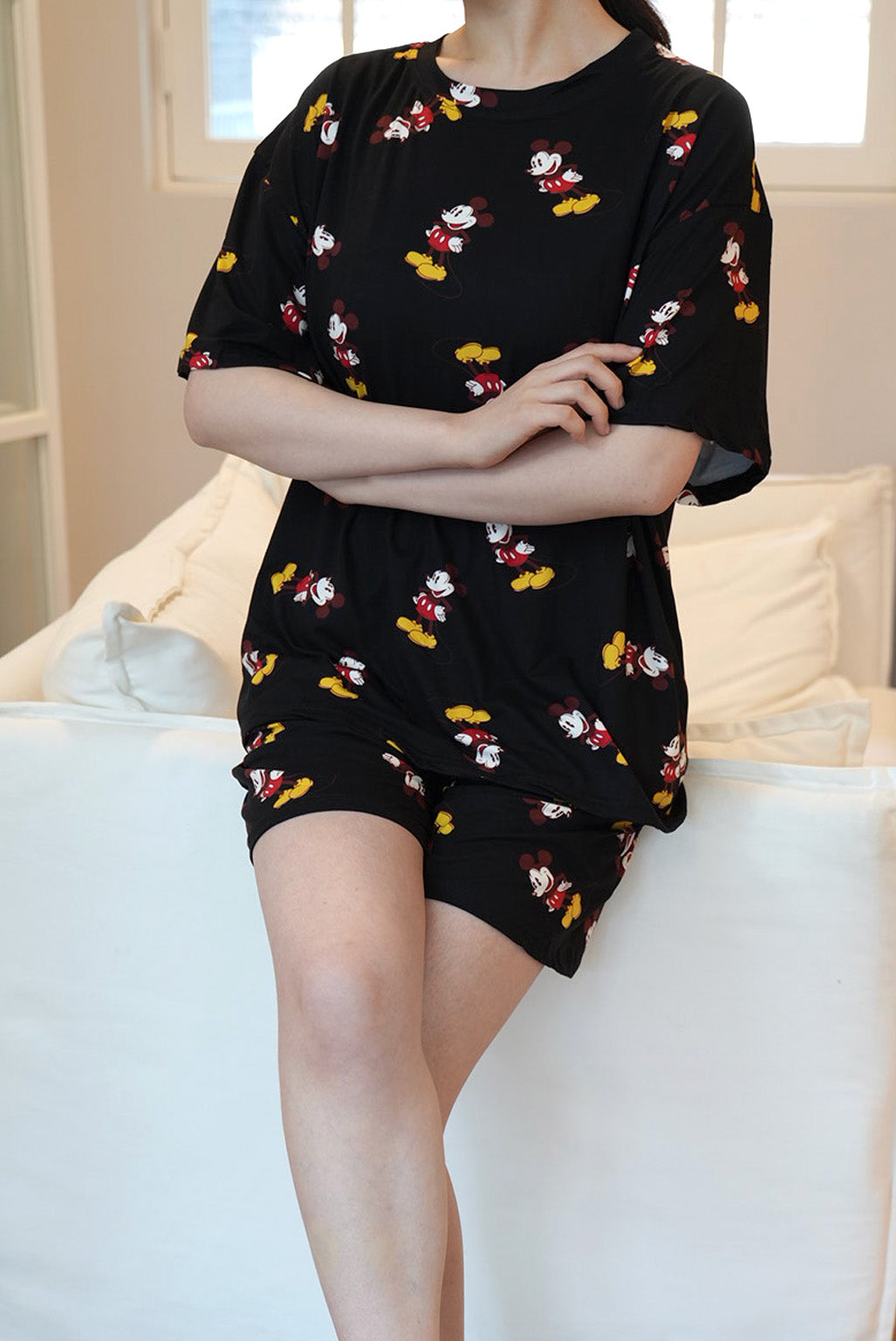 💤🌼 [디즈니 여름 잠옷]봄신상 디즈니 빅사이즈 반팔 파자마 세트 / Disney Oversized Short-Sleeve Pajama Set (26SS)