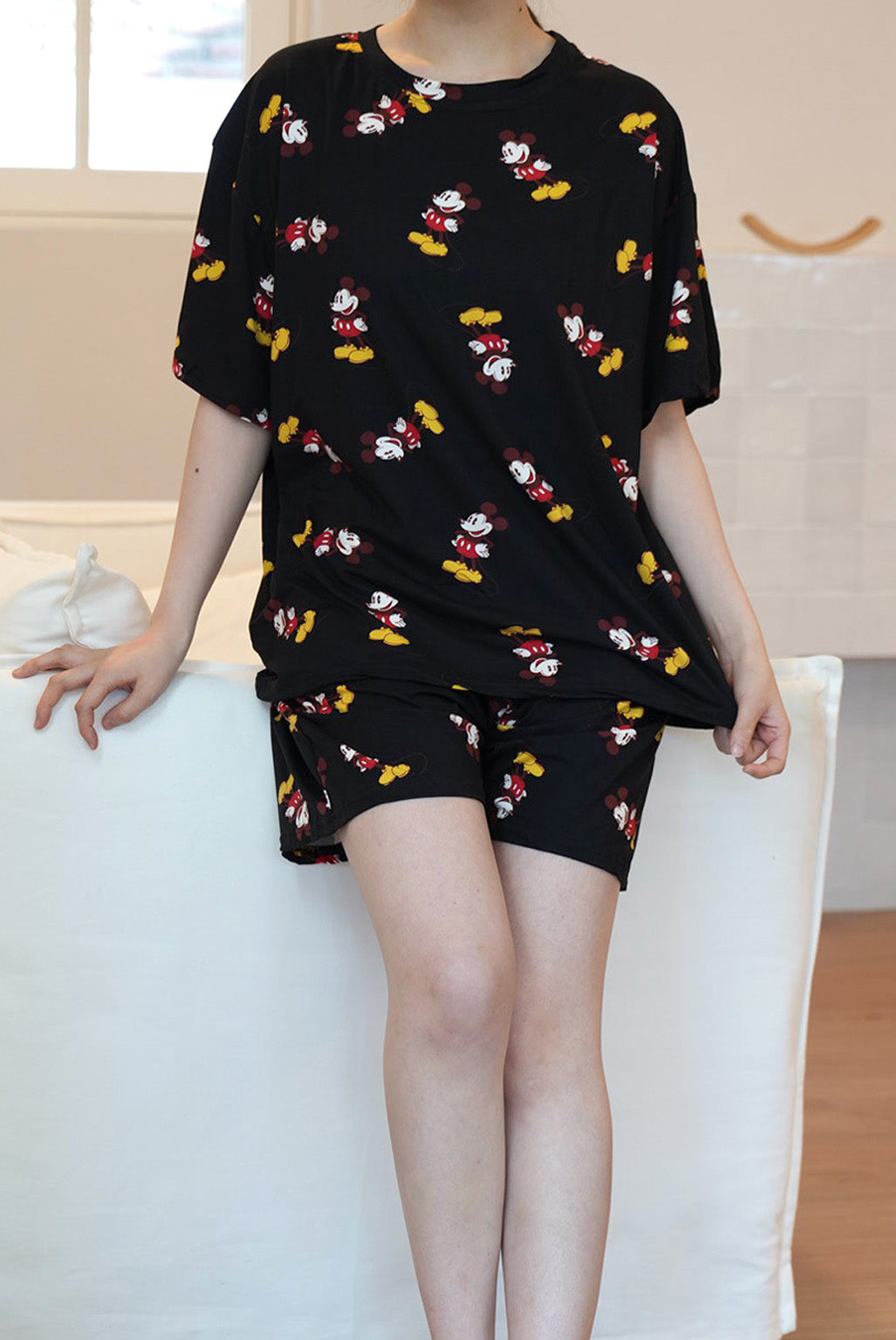 💤🌼 [디즈니 여름 잠옷]봄신상 디즈니 빅사이즈 반팔 파자마 세트 / Disney Oversized Short-Sleeve Pajama Set (26SS)