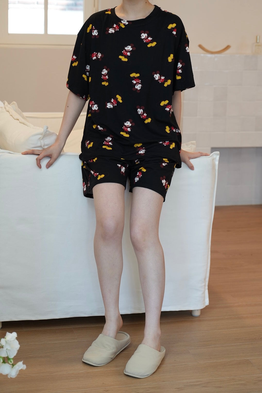 💤🌼 [디즈니 여름 잠옷]봄신상 디즈니 빅사이즈 반팔 파자마 세트 / Disney Oversized Short-Sleeve Pajama Set (26SS)