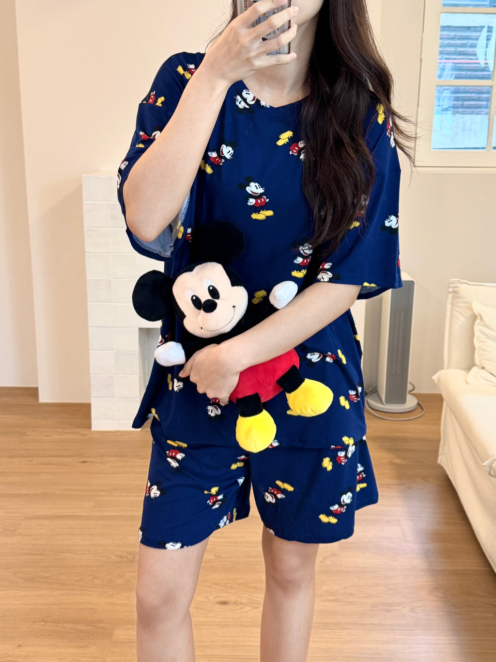💤🌼 [디즈니 여름 잠옷]봄신상 디즈니 빅사이즈 반팔 파자마 세트 / Disney Oversized Short-Sleeve Pajama Set (26SS)