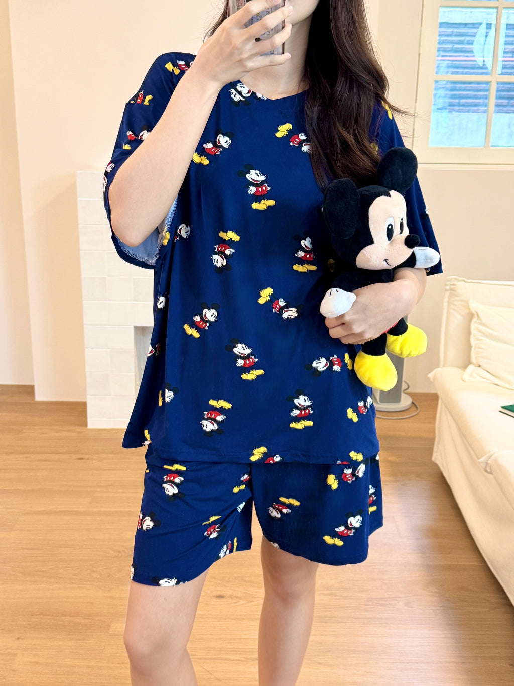 💤🌼 [디즈니 여름 잠옷]봄신상 디즈니 빅사이즈 반팔 파자마 세트 / Disney Oversized Short-Sleeve Pajama Set (26SS)