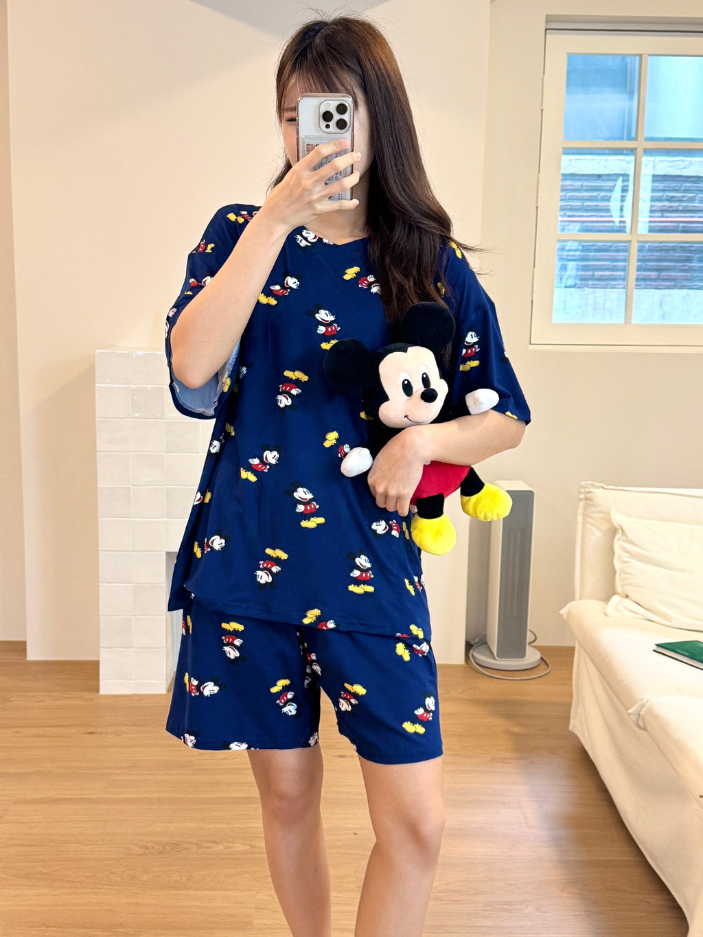 💤🌼 [디즈니 여름 잠옷]봄신상 디즈니 빅사이즈 반팔 파자마 세트 / Disney Oversized Short-Sleeve Pajama Set (26SS)