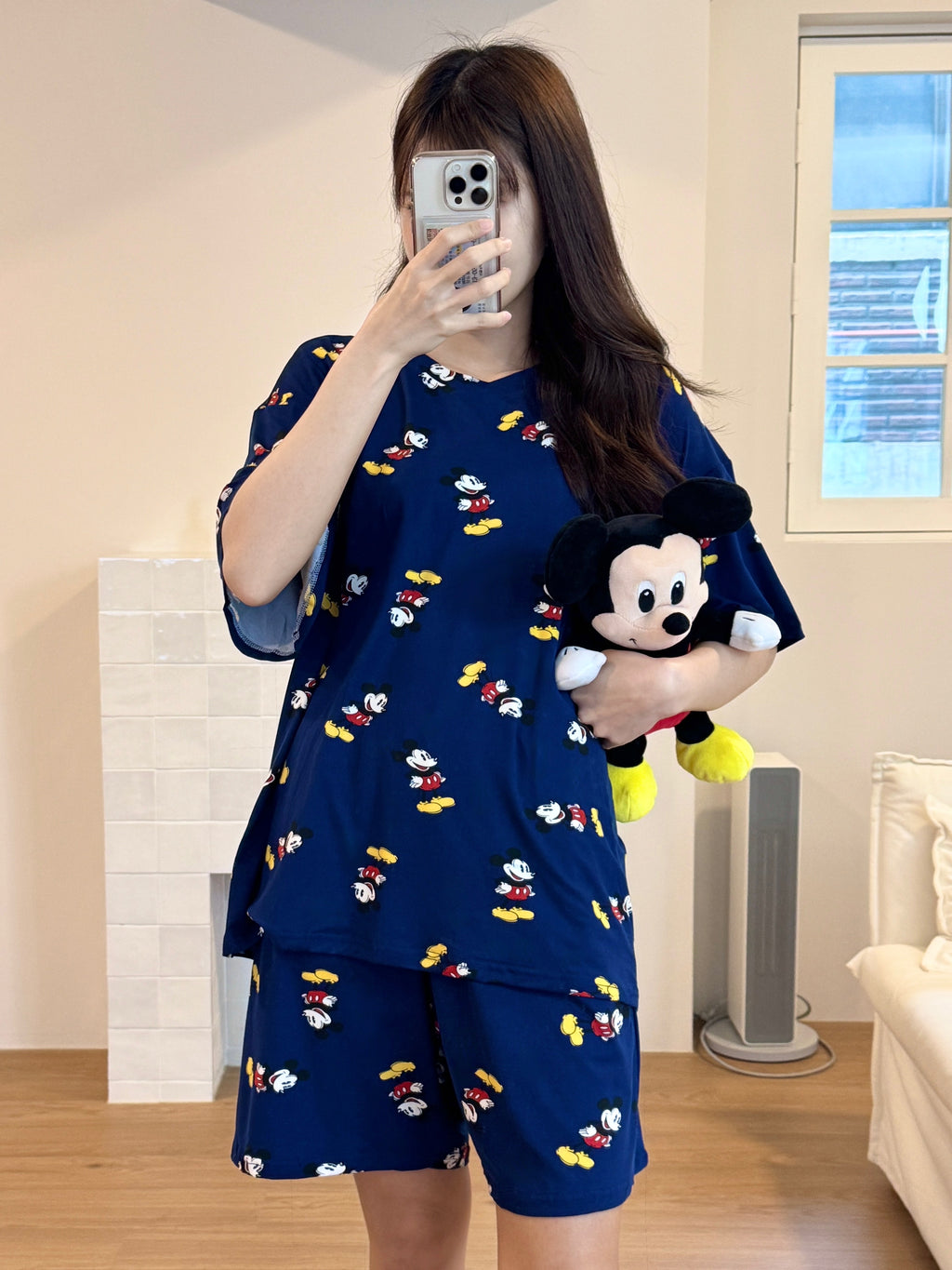 💤🌼 [디즈니 여름 잠옷]봄신상 디즈니 빅사이즈 반팔 파자마 세트 / Disney Oversized Short-Sleeve Pajama Set (26SS)