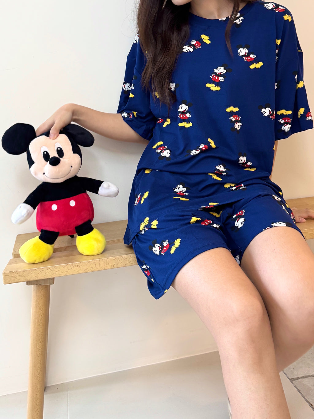 💤🌼 [디즈니 여름 잠옷]봄신상 디즈니 빅사이즈 반팔 파자마 세트 / Disney Oversized Short-Sleeve Pajama Set (26SS)