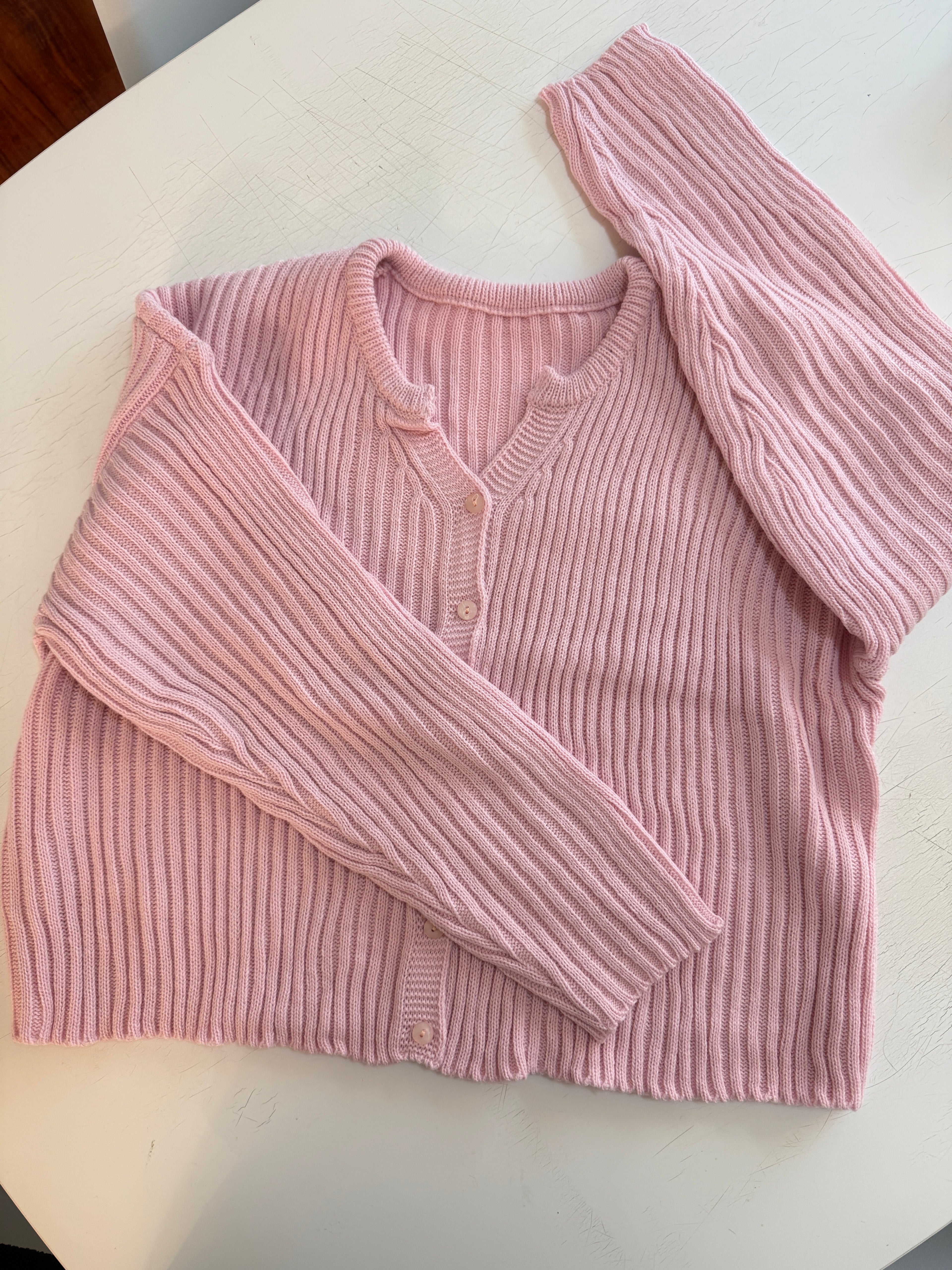 🌸 [26SS 봄신상] 굵은 골지 봄 가디건 26SS Ribbed Spring Cardigan