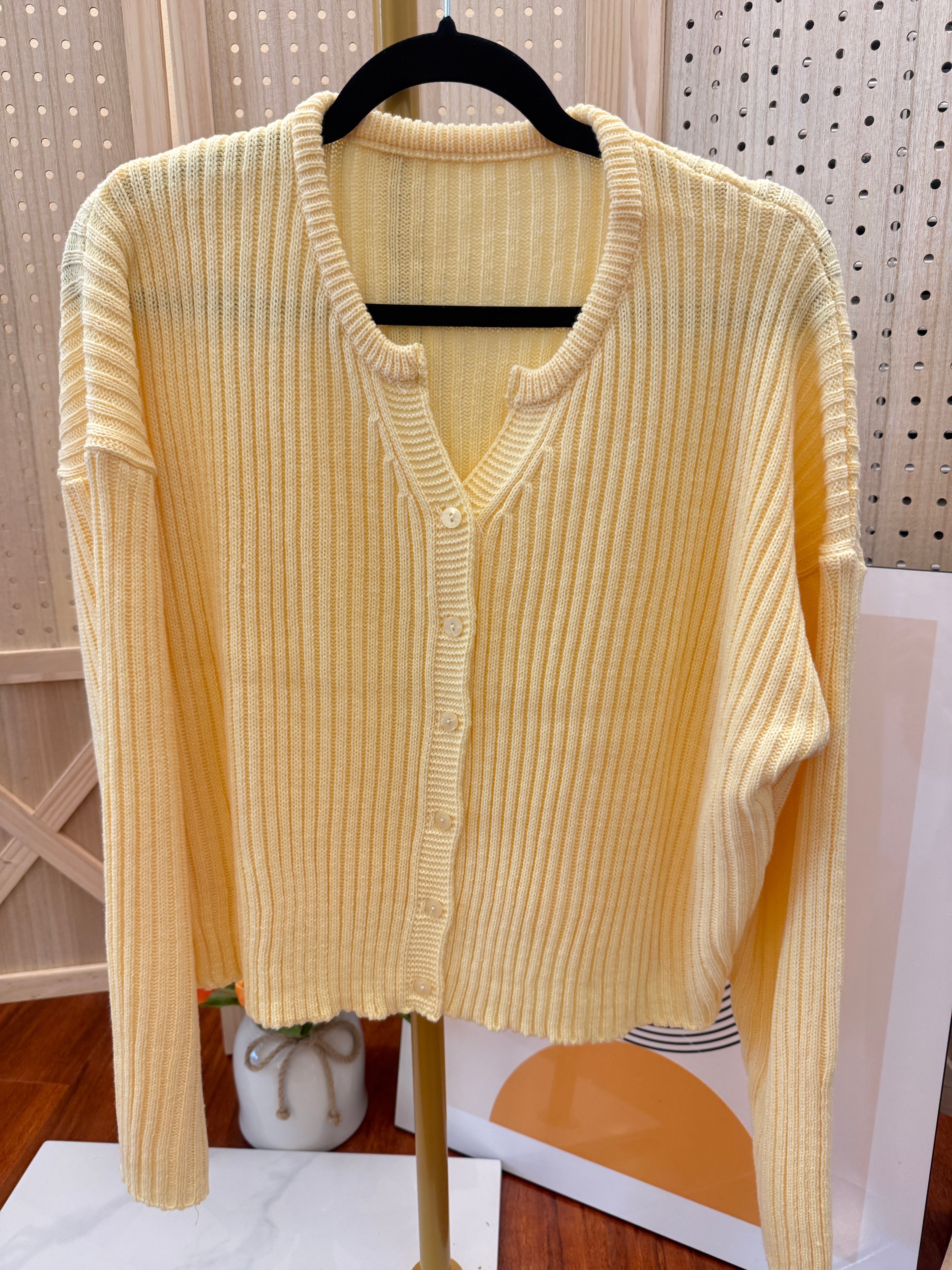 🌸 [26SS 봄신상] 굵은 골지 봄 가디건 26SS Ribbed Spring Cardigan
