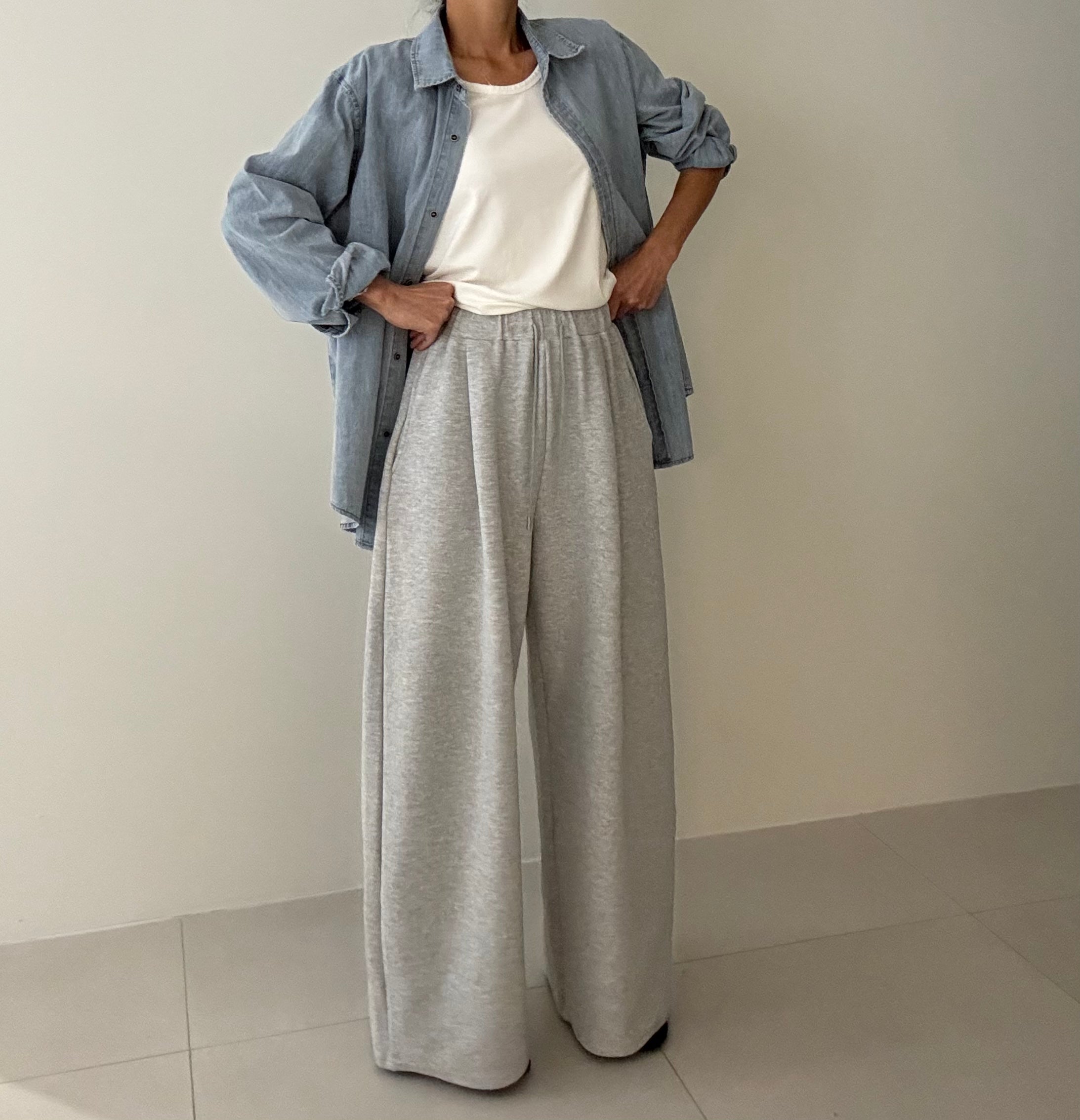 🖤 뮤즈 와이드 핀턱 맥시롱 팬츠 [77충분!][럭셔리 그자/고퀄! 사장 추천!]  / Muse Curved Wide Pants