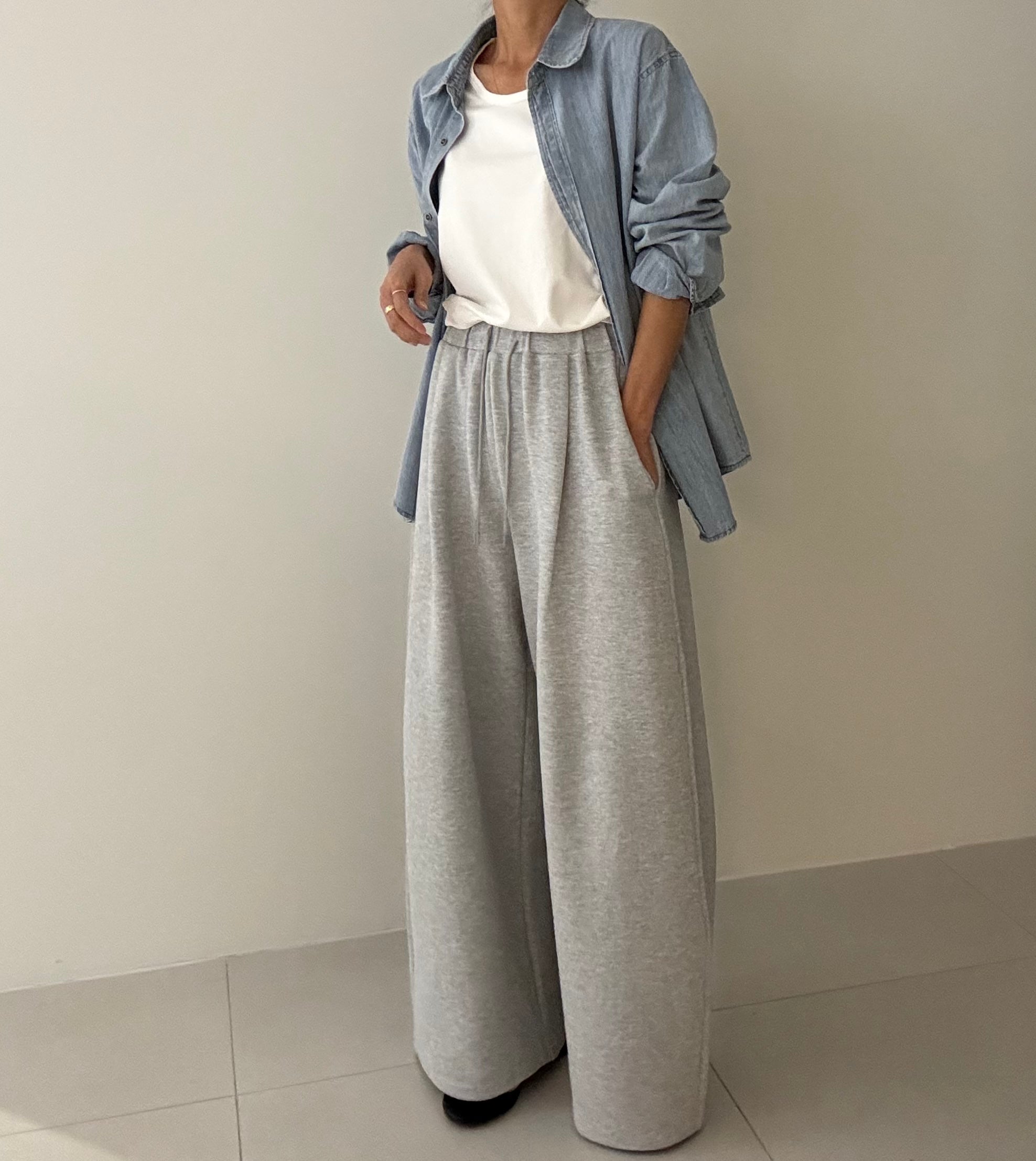 🖤 뮤즈 와이드 핀턱 맥시롱 팬츠 [77충분!][럭셔리 그자/고퀄! 사장 추천!]  / Muse Curved Wide Pants