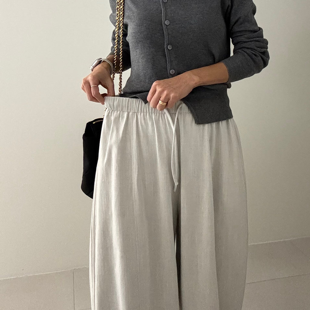 🔥[봄 신상 마혼방 밴딩 팬츠]🔥 리플 로하 벌룬 와이드 팬츠 허리밴딩 77까지 넉넉 여유핏 여름까지 시원한 데일리 팬츠 Ripple Roha Balloon Wide Banding Pants