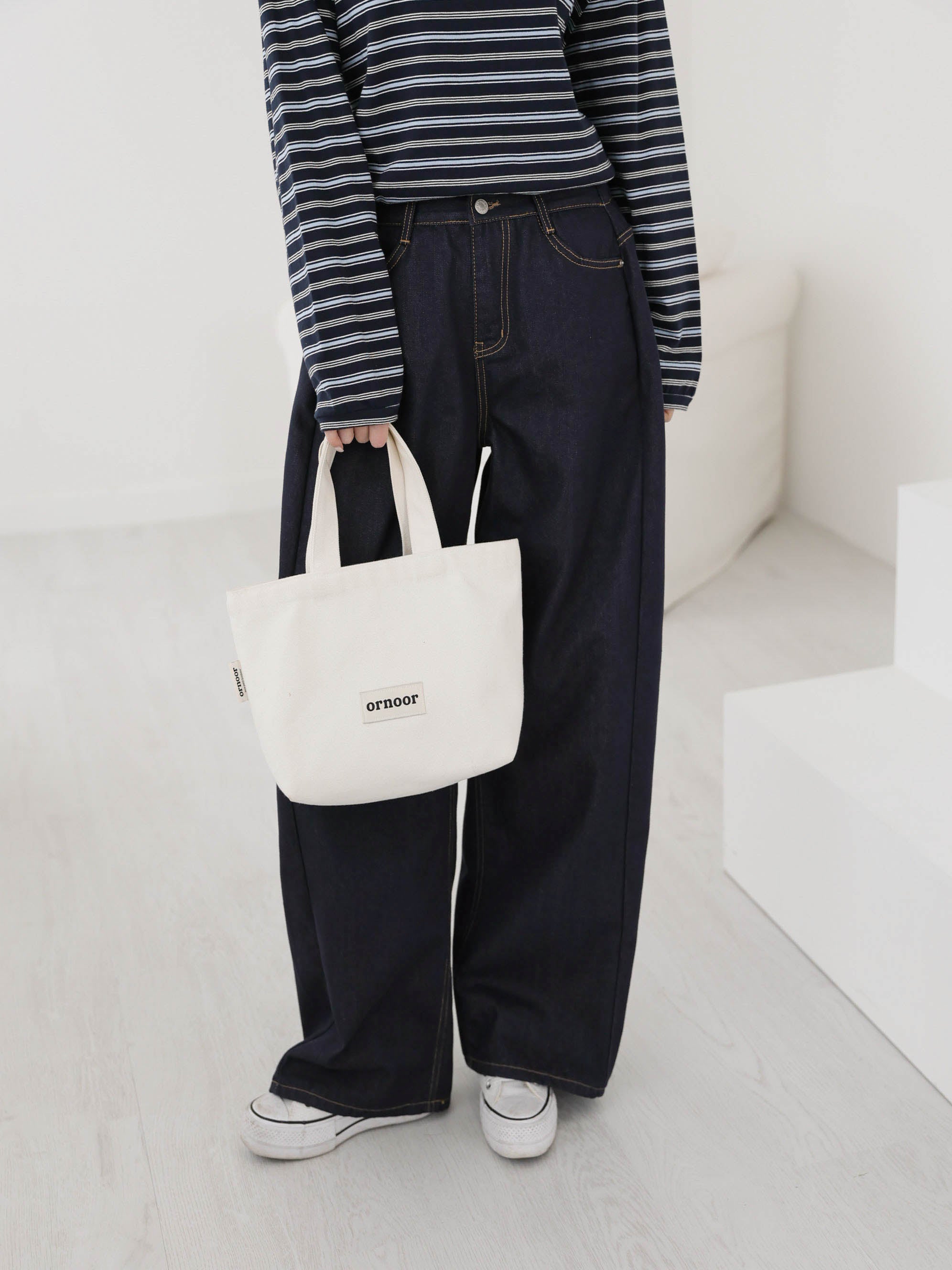 🌼팝진 봄신상🌼 와이드 벌룬핏 밴딩 팬츠 봄화이트크림 진청 트렌디핏 3사이즈 Popjin Spring Balloon Wide Banding Pants