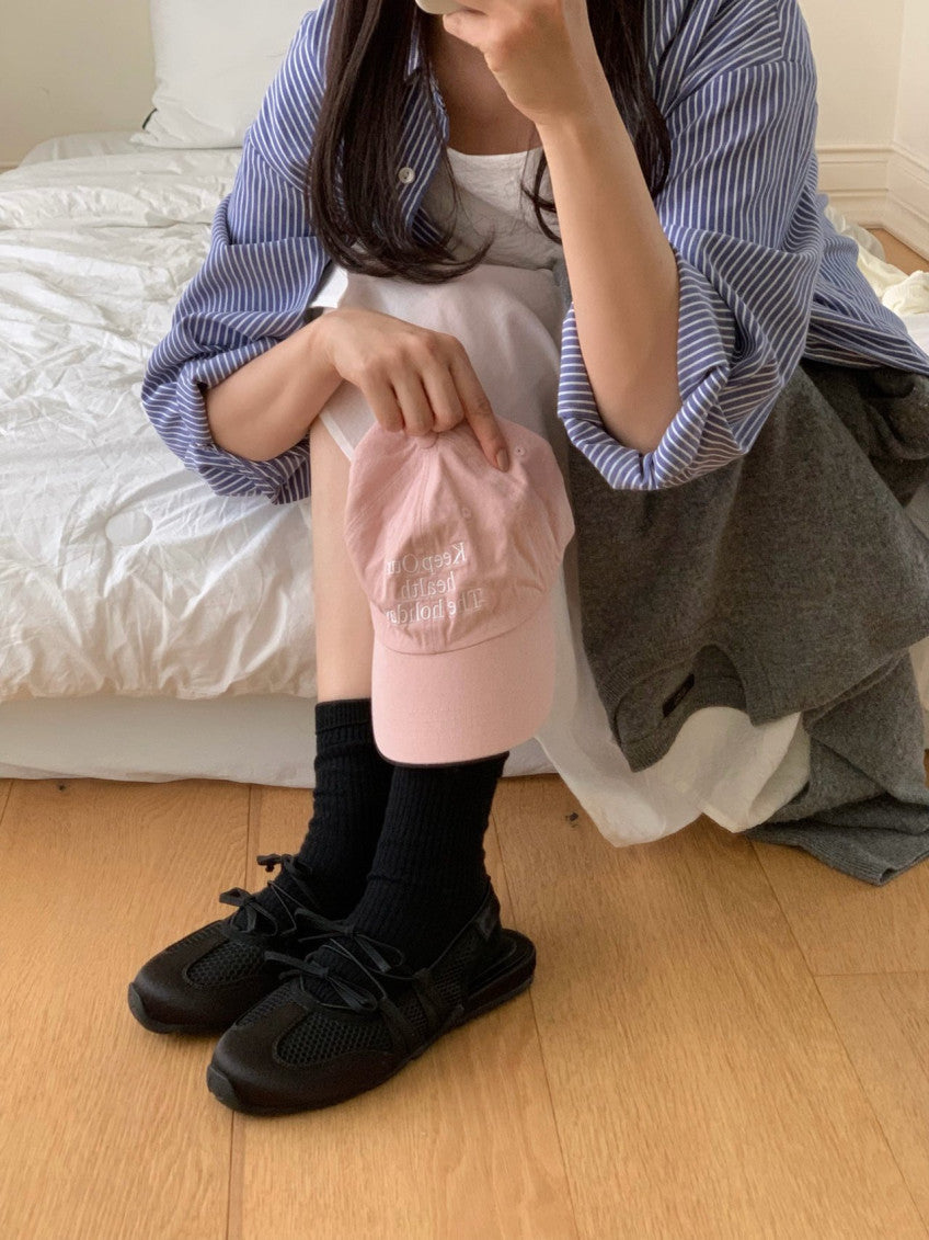 🩶🎀 스케치 무드 메쉬 리본 여름 샌들 – 폭신한 쿠션감·통기성 메쉬·하루 종일 편안한 데일리 슈즈 │ Sketch Mood Mesh Ribbon Summer Sandals 🎀🩶