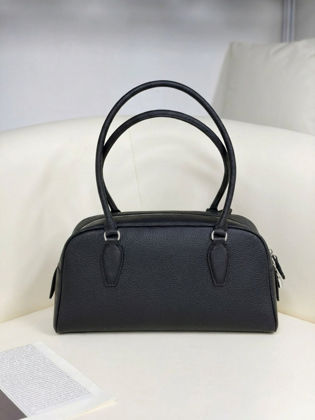 🖤✨더로우 스타일 프리미엄 소가죽 보스턴 숄더백✨데일리 미니멀 숄더백✨봄 데일리백✨고급 클래식백✨ 🖤✨The Row Style Premium Cow Leather Boston Shoulder Bag✨Minimal Daily Shoulder Bag✨Spring Classic Bag✨