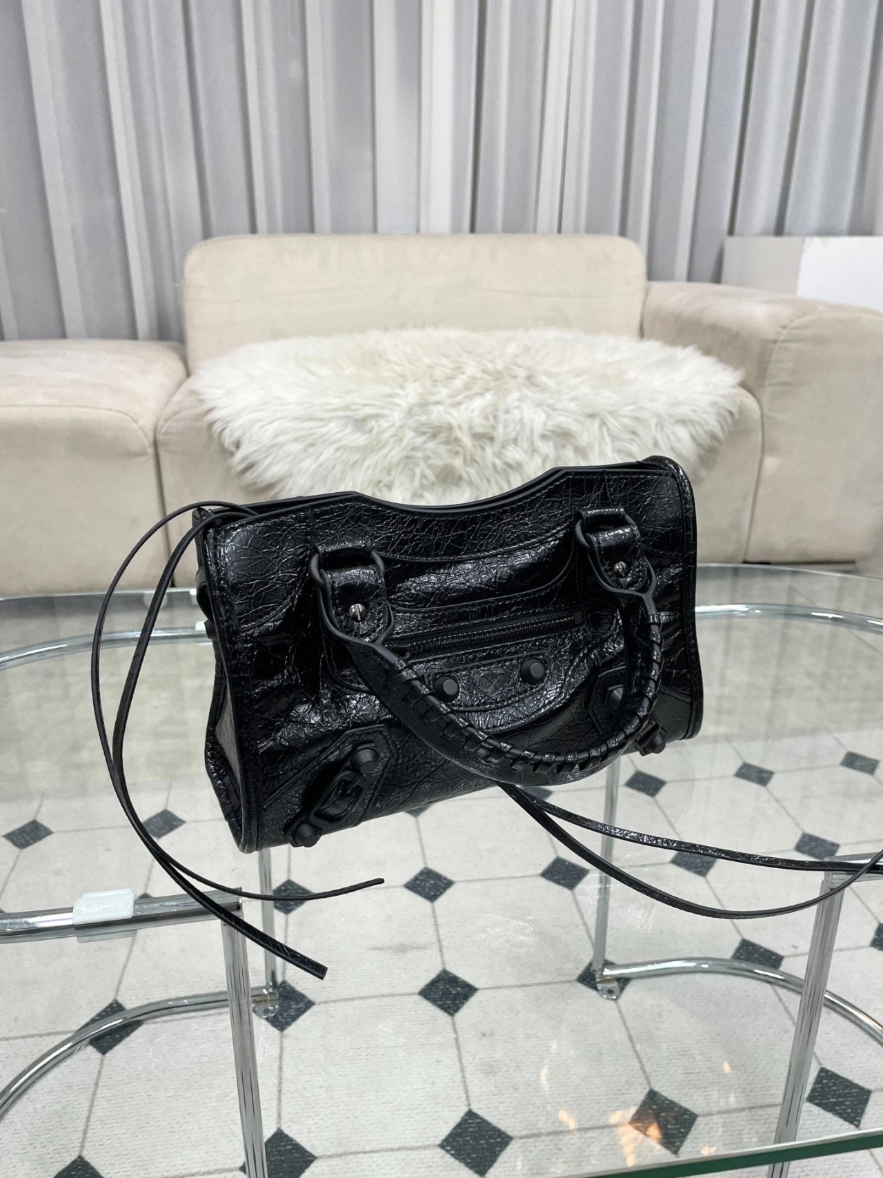 🖤✨ Y2K 르시티 모터백 소가죽 100% 토트백 & 크로스백 미니 · 스몰 · 미디움 ✨🖤 🖤✨ Y2K Le City Motor Bag 100% Cowhide Tote Bag & Crossbody Bag Mini · Small · Medium ✨🖤