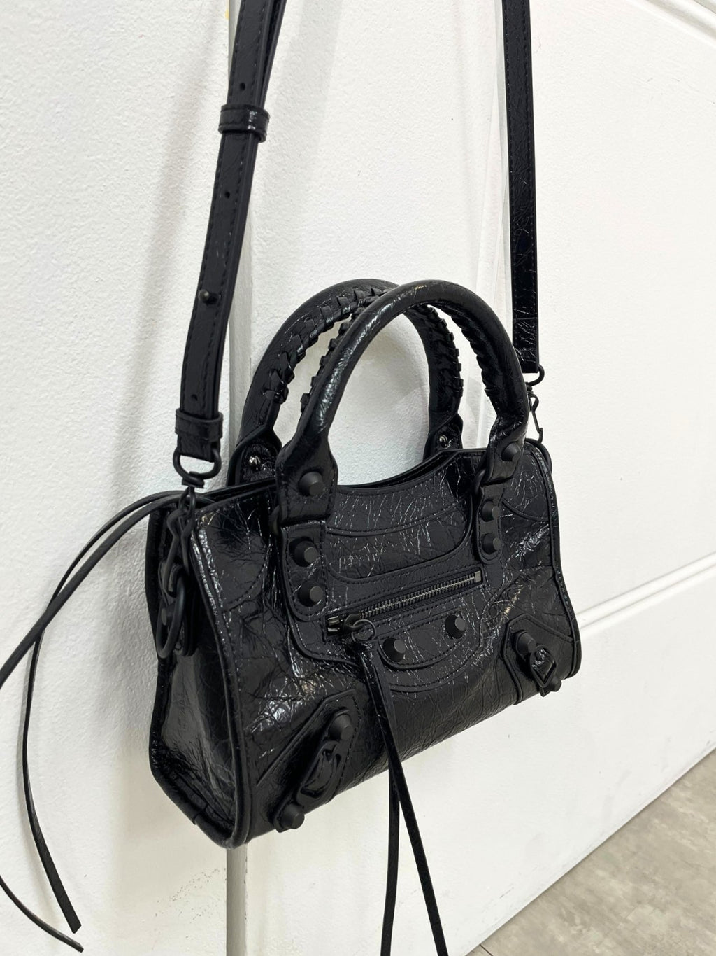 🖤✨ Y2K 르시티 모터백 소가죽 100% 토트백 & 크로스백 미니 · 스몰 · 미디움 ✨🖤 🖤✨ Y2K Le City Motor Bag 100% Cowhide Tote Bag & Crossbody Bag Mini · Small · Medium ✨🖤