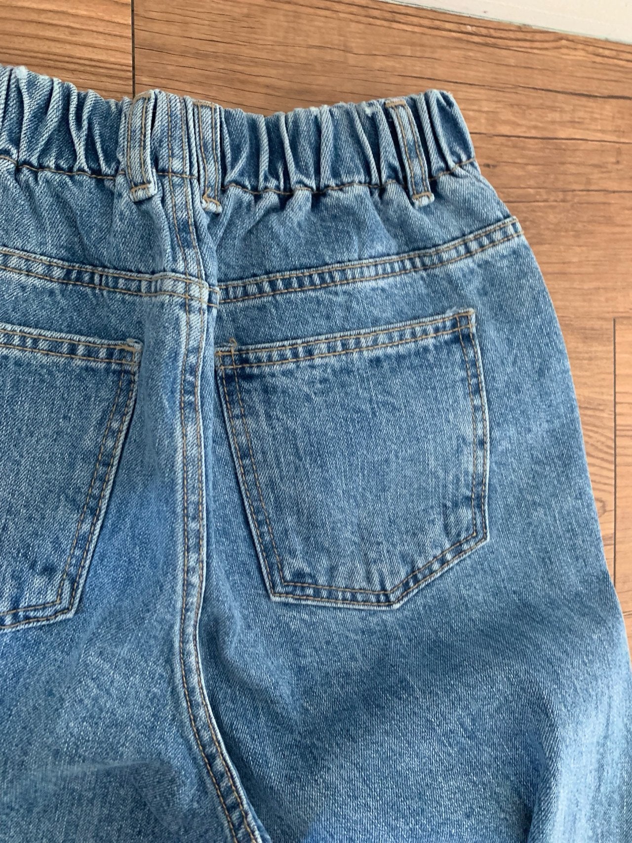 💕봄신상[럭키룸]💕👖 26SS 뒷밴딩 연청 탱고 일자 데님 팬츠 Back-Banding Straight Light Blue Denim Pants