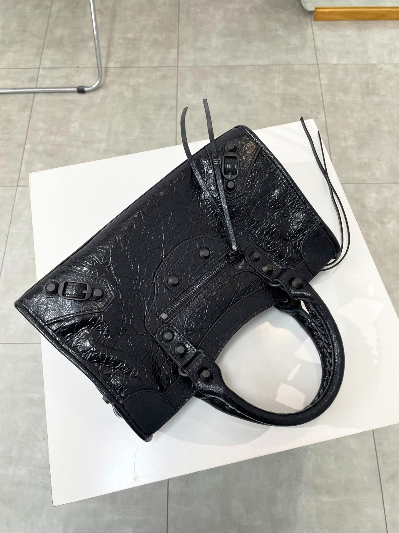 🖤✨ Y2K 르시티 모터백 소가죽 100% 토트백 & 크로스백 미니 · 스몰 · 미디움 ✨🖤 🖤✨ Y2K Le City Motor Bag 100% Cowhide Tote Bag & Crossbody Bag Mini · Small · Medium ✨🖤
