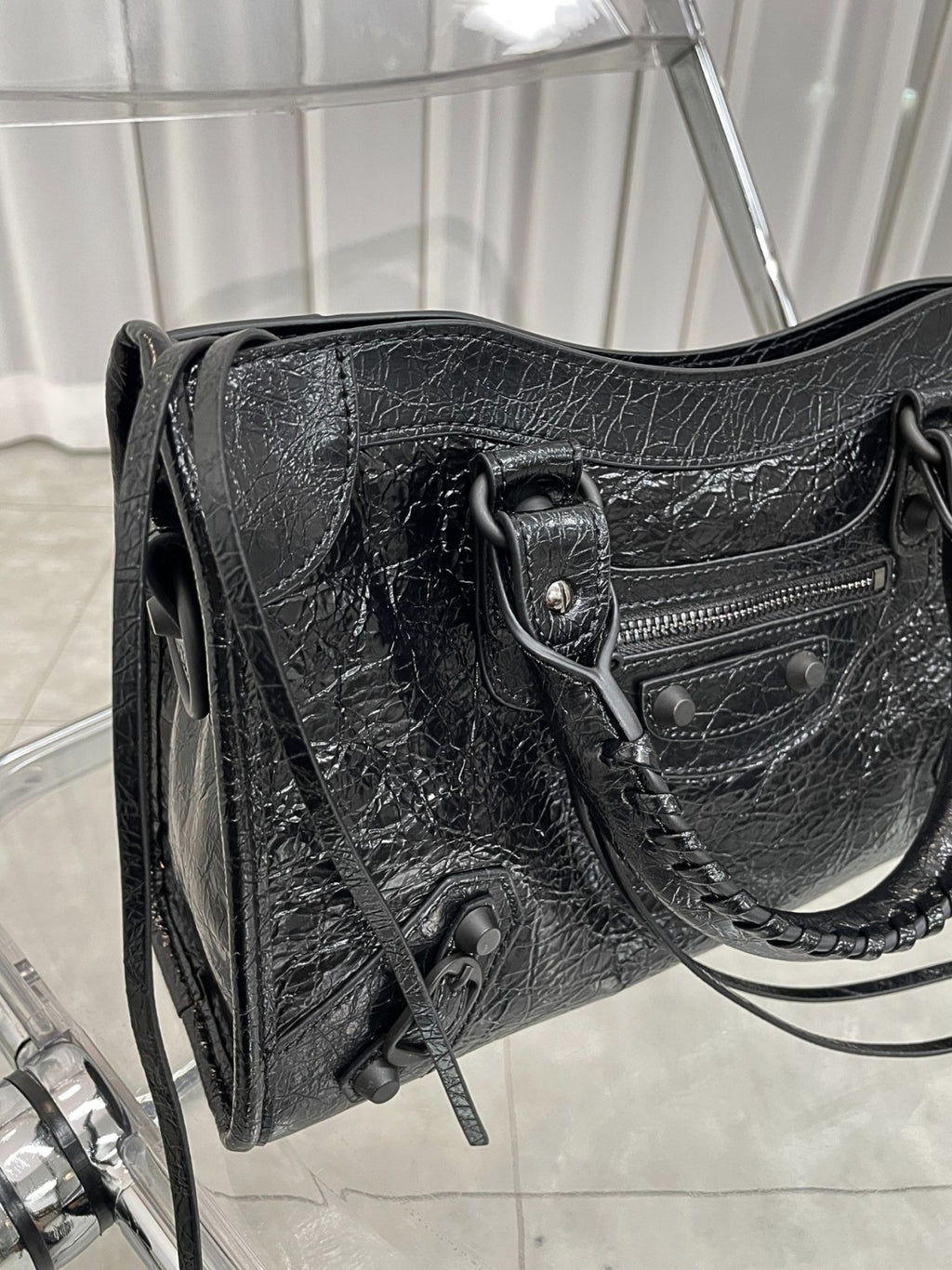 🖤✨ Y2K 르시티 모터백 소가죽 100% 토트백 & 크로스백 미니 · 스몰 · 미디움 ✨🖤 🖤✨ Y2K Le City Motor Bag 100% Cowhide Tote Bag & Crossbody Bag Mini · Small · Medium ✨🖤