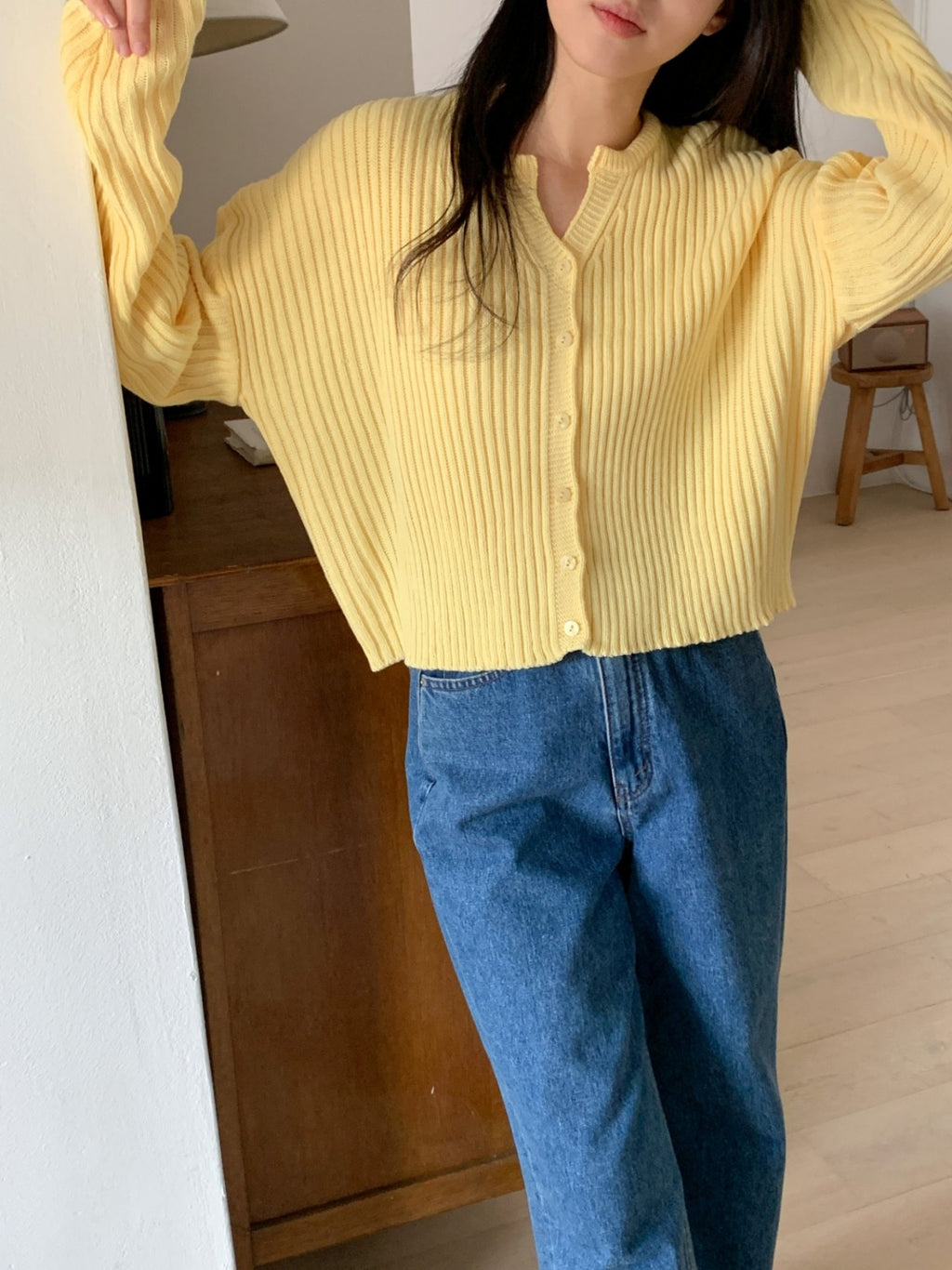 🌸 [26SS 봄신상] 굵은 골지 봄 가디건 26SS Ribbed Spring Cardigan