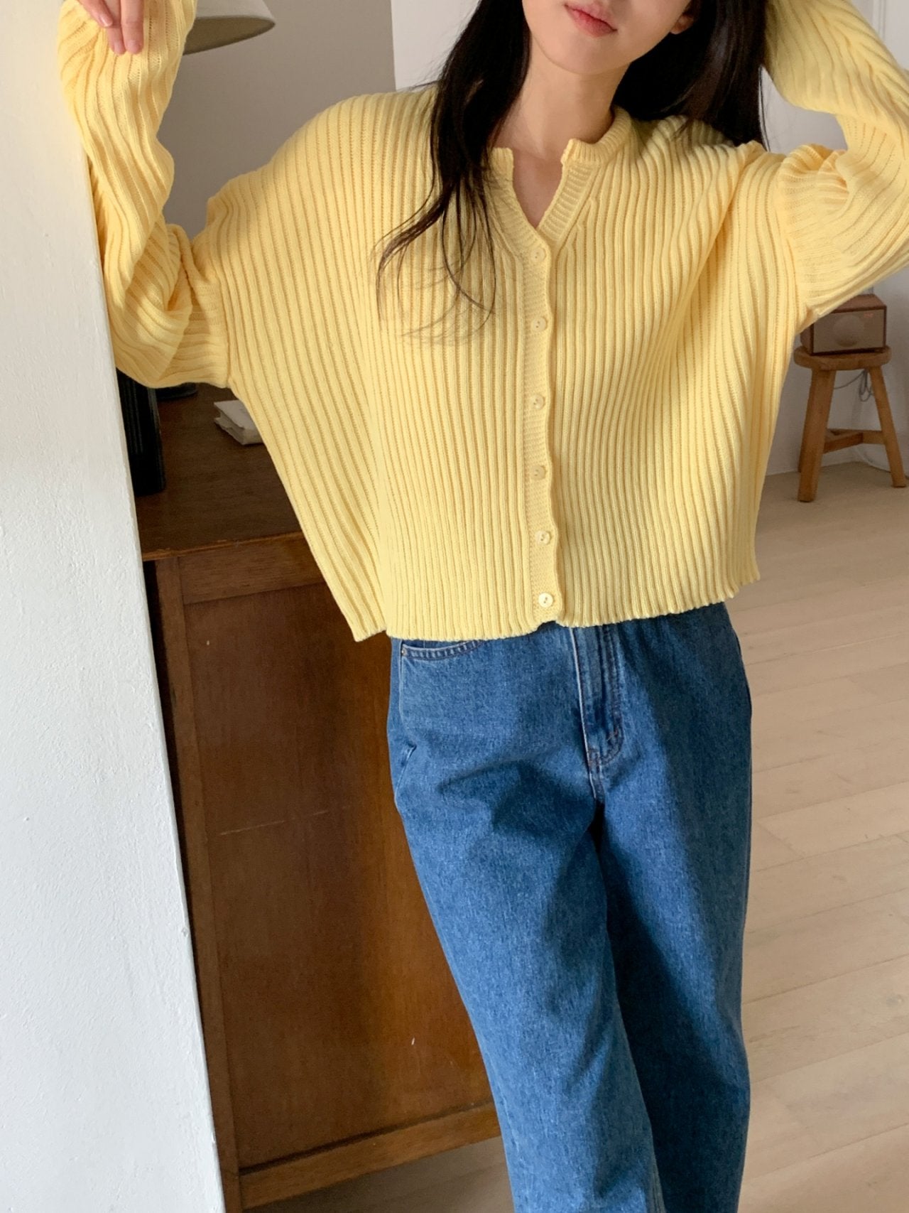 🌸 [26SS 봄신상] 굵은 골지 봄 가디건 26SS Ribbed Spring Cardigan